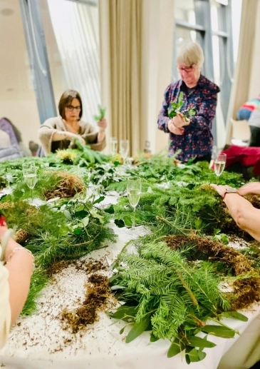 Christmas Wreath Making Workshop at Hope Street Hotel